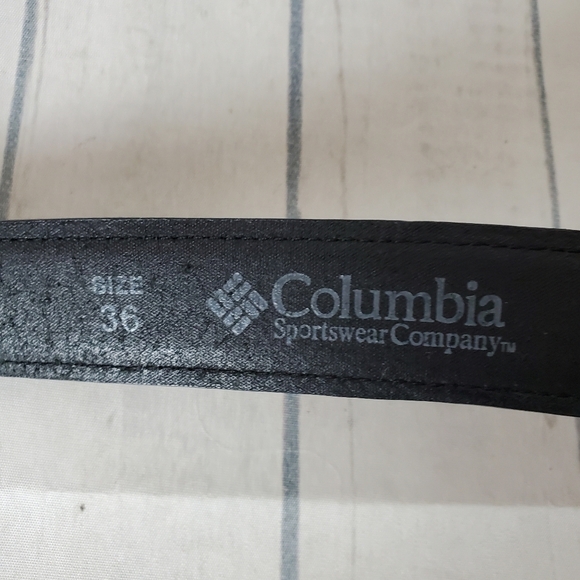 Columbia Black Leather Belt - Picture 2 of 11